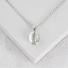 Load image into Gallery viewer, Real Coffee Bean Silver Necklace Unisex