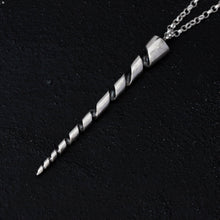 Load image into Gallery viewer, Silver unicorn horn necklace