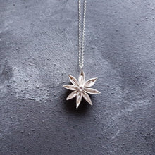 Load image into Gallery viewer, Limited Edition Silver oriental star anise necklace