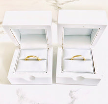 Load image into Gallery viewer, Gold Wedding rings Two rings 18ct yellow, 18 ct rose gold or 18 ct white gold