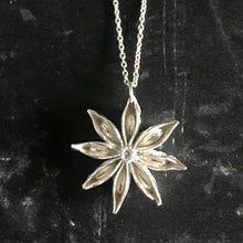 Load image into Gallery viewer, Oriental Star Silver star anise necklace