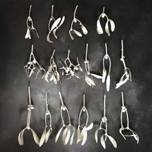 Load image into Gallery viewer, Silver mistletoe decorations Limited Edition