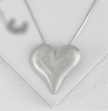 Load image into Gallery viewer, So Solid Love Heart Necklace Sterling Silver Choker