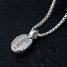 Load image into Gallery viewer, Real Coffee Bean Eco Silver Necklace Unisex
