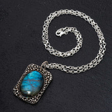 Load image into Gallery viewer, One of a kind Laborodite pendant
