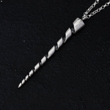 Load image into Gallery viewer, Silver unicorn horn necklace
