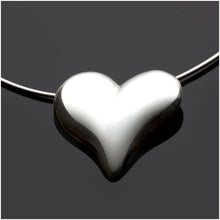 Load image into Gallery viewer, silver heart necklace
