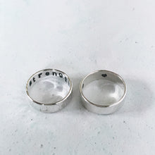 Load image into Gallery viewer, word of the year silver rings 
