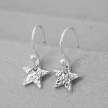 Load image into Gallery viewer, Tiny silver star earrings
