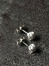 Load image into Gallery viewer, Silver Clove Earrings - Dainty Studs
