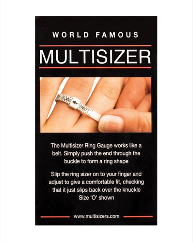 Multisizer ring guage to use measure your ring finger and use at home