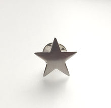 Load image into Gallery viewer, Silver star tie scarf blazer pin
