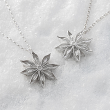 Load image into Gallery viewer, Oriental Star Silver star anise neclaces Limited Edition Christmas collection
