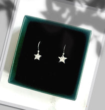 Load image into Gallery viewer, Silver star earrings
