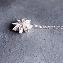 Load image into Gallery viewer, Limited Edition Silver Oriental Star anise necklace
