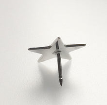 Load image into Gallery viewer, Silver star tie scarf blazer pin
