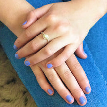 Load image into Gallery viewer, Tiny Love Heart Ring Sterling Silver on Beaded Silver Band
