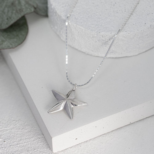 North Star Silver Necklace Limited Edition Christmas Collection