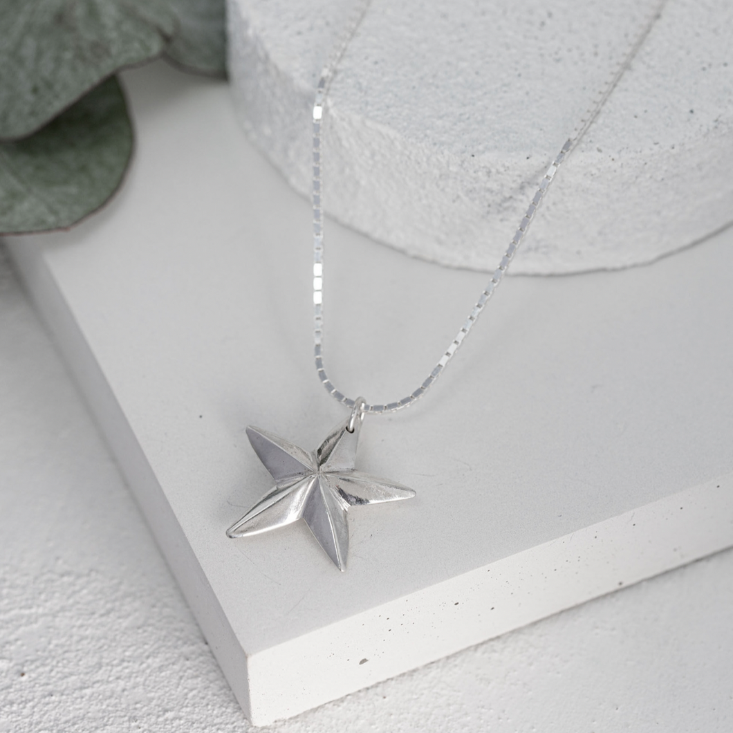 North Star Silver Necklace Limited Edition Christmas Collection